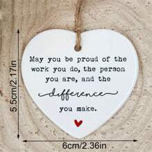 1pc/2pcs, May You Be Proud Of The Work You Do, The Person You Are, And The Difference You Make, Thank You Gift, Happy Retirement, Gift For Colleague, Gift For Team And Employees Room Decor Bedroom Decor Home Decor Wall Decor