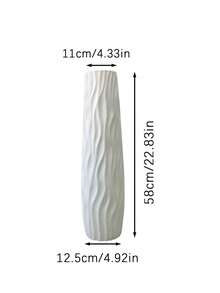 1pc Large Floor Vase, Plastic Flower Vase With High Aesthetic Value, Home Decor, Non-Breakable Plastic Vase, Suitable For Dried Flowers, Artificial Flowers, Fresh Flowers, Nordic & European Style, Floral Arrangement Room Decor Glass Vase - Multicolor - View 12