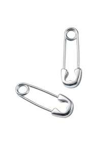 Ins 极简主义时尚耳环，百搭女士小耳钉，优雅设计，新品上市 - 銀色 - 查看 3