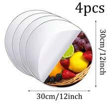 4 opakowania akrylowych okrągłych luster, samoprzylepne naklejki lustrzane z nieszklanej okrągłej płyty lustrzanej, łatwe do oderwania, zdejmowane dekoracje do salonów, sypialni i biur, wodoodporne i odporne na korozję, do dekoracji ściennych w domu lub jako centralny element stołu weselnego, spersonalizowane naklejki, lustro ścienne, dekoracja ścienna, wystrój pokoju, lustro ścienne, lustro do pokoju, wystrój domu, wystrój łazienki, wystrój salonu