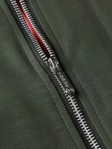 Spring And Autumn Men's Jacket, Zipper Stand-Up Collar Jacket, Classic And Simple Jacket, Gift For Friends, Husband, Boyfriend - 查看 3