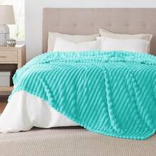 White Throw Blanket For Couch - GentleSoft Cozy Soft Blankets For Women, Cute Small Fleece Throws For Girls, Birthday Gifts For Women Mom, Fathers Day Decor Gifts, , 50x60 Inches - 藍霧 - 查看 11