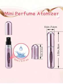 1pc 5ml Refillable Perfume Atomizer Spray Bottle, Reusable Cologne Sprayer, Travel Size Gift For Girls, Women, Mothers, Home And Bathroom Decor, Mother's Day, Valentine's Day, Men's Cologne, Gift For Boyfriend