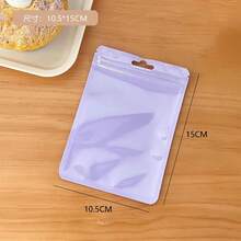 50pcs Colorful Macaron Style Self-Sealing Plastic Bags, Can Be Used As Gift Bags, Jewelry Bags, Packaging Bags, Envelopes, Display Cards, Reusable Storage Bags, Dust-Proof Sealing Bags School Supplies, Back To School