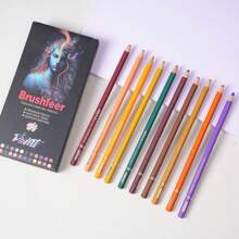 24-Color Charcoal Pencil Set – Skin Tones & Pastel Chalk Pastel Chalk Colored Pencils For Sketching, Shading & Portrait Art – Professional & Beginner Artist Kit,Back To School,School Supplies