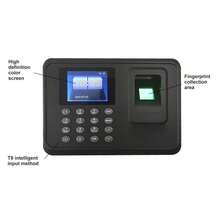 Relojes Checador Máquina Fichar Máquina de Asistencia Biométrica de Huella Dactilar en Español Pantalla LCD de 2.4 Pulgadas Relojes para Fichar con Capacidad de 1000 Huellas Dactilares - Negro - Ver 5