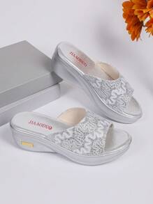 Women's Thick Sole Platform Strap Sandals, Peep-Toe, Fashion Party Comfortable Summer Shoes