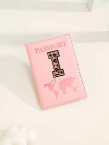 1 buah Dompet Paspor Motif Leopard Huruf A-Z, Sampul Paspor Motif Bahan PU, Sampul Paspor Warna Pink untuk Bisnis, Perjalanan, Tas Paspor Penerbangan untuk Kembali ke Sekolah, Perjalanan, dan Penerbangan - Berwarna merah muda - View 20