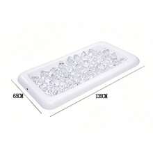 1 pièce seau à glace gonflable, porte-boisson/porte-fruit de forme carrée/rectangulaire, pour balle de ping-pong, bière, bar à salades, flotteur gonflable