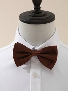 1 件男士缎面纯色领结，适合礼服衬衫、婚礼、商务、农历新年、派对庆祝男士领带 - 彩色 - 查看 16