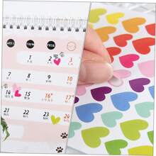 6pcs/Pack Heart-Shaped Colorful Stickers, Suitable For Scrapbooking, Valentine's Day Decorations, Gift Decorations, Home Decor, Packaging, Handicrafts, DIY, Book Decoration, Stationery Decoration School Supplies,Back To School