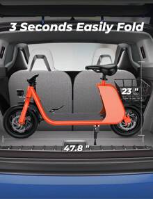 WIND HORSE 12.5" Electric Scooter With Basket For 12+ Ages, 20 Miles Range, Up To 15.5 MPH, Dual Disc Brakes, 265LBS Max Load,  672W Peak Motor Foldable Electric Scooter For Adults Commuting Shopping