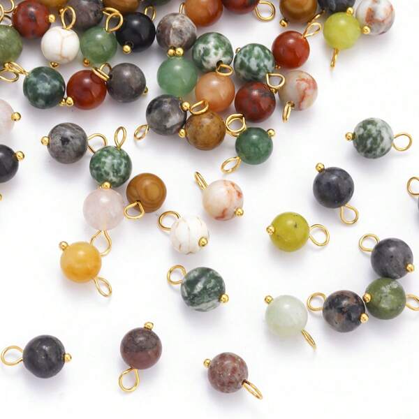 20/50 buc pandantive cu nasturi din mărgele naturale colorate vintage, potrivite pentru îmbrăcăminte Cheongsam de înaltă calitate DIY, nasturi, coliere, brățări, cercei, accesorii de bijuterii