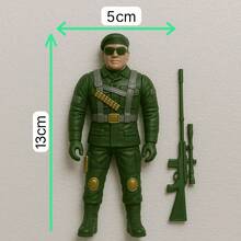Kit com 10/5/2 com Boneco Soldado Militar com Acessório Brinquedo Infantil Sortido - 2 - Visão 3