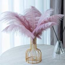 3pcs 30-35cm Vintage Style Artificial Feathers, Multi-Color Options, Faux Fur Decorative Feathers For Home, Wedding And Photo Shooting,Fall Decor,Autumn