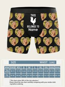 1 pieza Calzoncillos personalizados y con nombre para hombres, ropa interior personalizada para hombres, calzoncillos tipo bóxer personalizados, calzoncillos bóxer personalizados con caras divertidas, regalo de San Valentín, regalo de aniversario, regalo de cumpleaños, regalo de boda, regalo para el mejor amigo, regalo para el novio, regalo para el esposo, regalo para él