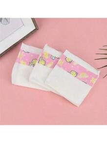 3/5/10/15pcs Baby Doll Diapers Reborn Doll Diaper Refill Pack For 18-24 Inch Newborn Doll Accessories Underwear, Suitable For 6 Years Old And Above, Doll Not Included