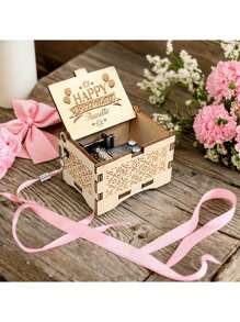 1 Pc, Custom Melody Music Box, You Are My Sunshine, Personalized Music Box, Custom Metal Melody Mechanism, Classical Carved Music Box, Music Theme Box, Gift For Friends, Valentine's Day For Close Friends, Friend Gift