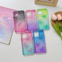 MZ007 3-In-1 Case Covers 3D Butterfly Blur - 薄荷綠 - 查看 6