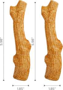 Outward Hound By  Super Dogwood Durable Dog Chew Toy, Large - Long Lasting Chew Stick Made With Real Wood - USA Made, L - XS - 查看 8