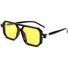 014 Montura Negra y Lente Amarillo Brillante