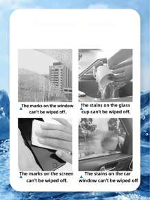 5pcs Magic Microfiber Cleaning Cloths - Streak-Free, Lint-Free For Glass & Mirrors, Ideal For Home Use, Kitchen, Bathroom, Car & Outdoor