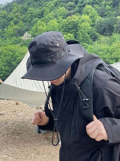 多色战术渔夫帽军帽迷彩巴拿马帽男士户外运动钓鱼徒步狩猎遮阳帽（款式随机发货）