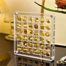 亚克力磁性展示盒，透明迷你收纳盒，透明亚克力贝壳首饰盒，适用于珠子、指甲、珠宝 - 彩色 - 查看 3