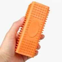 1pc Pet Dog/Cat Hair Remover, Furniture Silicone Pet Lint Roller Cleaning Brush, Hollow Silicone Brush Suitable For Sofa, Car Interior, Furniture, Carpet, Bedding Or Any Fabric