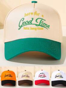 Gorra de béisbol de visera para hombre casual de verano con eslogan gráfico