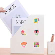 56 件/包复古浪漫服装肖像美学涂鸦贴纸，可爱卡通有趣美学标签贴纸，适用于剪贴簿、密封、文具、吉他、乐器、装饰品、青少年派对用品、奖励、激励、新年、冬季 - 彩色 - 查看 6