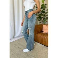 Full Size Medium Rise Tummy Control Destroy Flare