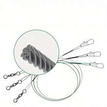 30 件套鱼线诱饵线不锈钢跟踪线主线渔具适用于梭子鱼隐藏主线户外钓鱼装备