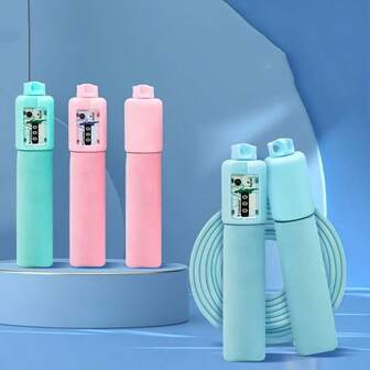 Adjustable Length Tally Jumping Rope, Foam Handle Design, Anti-Tangling Rope For Indoor/Outdoor Competition Training Examination, Fitness Equipment Gym Accessories