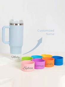 Personalized Name, Silicone Boots, Cups - Accessories Non-Slip Silicone Cup Cover, Suitable For 12-40oz Silicone Cup Cover, Non-Slip Protective Base, Suitable For Valentine's Day, Women, Mother's Day, Thanksgiving, Christmas Holiday Gifts - Female Cup Accessories Water Cup, Bottle Protection Bottom Cover, Cup Accessories,Wedding Essentials