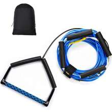 75FT Wakeboard Rope And Handle No Stretch Dyneema Wakeboard Tow Rope 4 Sections Floating Water Ski Ropes For Wakeboarding Waterskng Kneeboarding And Wakesurfing - Blue - View 1