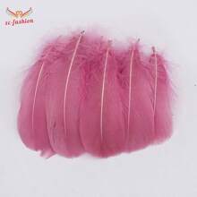 100pcs 6~12cm Colored Goose Feathers Middle Size Natural Swan Feather For Home Wedding Party Decoration Craft Needlework Handicrafts Plumes