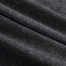 230G Washed Pure Cotton T-Shirt, Men'S Casual Fashion, With Dark 'Fieldstone' Brand - Related Pattern Print, Outdoor Sports T-Shirt |   Loose Fit |   Soft Knitted T-Shirt Christmas Gifts Basics Christmas Clothes - Black - View 4