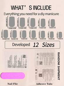 24PCS Short Square Press On Nails Creative Translucent Cat Eye Design Fake Nails Full Coverage Fake Nail Kit Office Daily Wear False Nails For Women And Girls With Nail File And Jelly Gel 1 Piece Nail Supplies