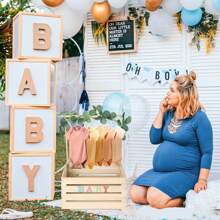 1 Stück Holz Baby Aufbewahrungsbox, handgefertigt, Montage erforderlich, Geschenkverpackung für Neugeborene Holz Aufbewahrungsbox, Holz Baby Zubehör Aufbewahrungsbox, Kleidung & Spielzeug Aufbewahrungskorb, tragbarer Haushalt Kinder Kleidung & Hut Organizer