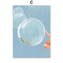 1pc Quà tặng hiện đại tối giản cuộc sống hàng ngày nghệ thuật treo tường vải canvas cô gái đọc sách áp phích bóng bay in cốc hình ảnh trừu tượng cho trang trí phòng khách khung tùy chọn - Nhiều màu - Xem 12