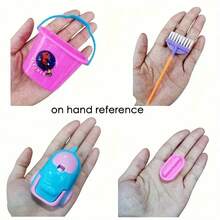 9 件迷你家务工具套装 - 包括拖把、扫帚、刷子、水桶等，颜色随机 - 采用 PVC 材料制成 - 适合 12 岁以下儿童