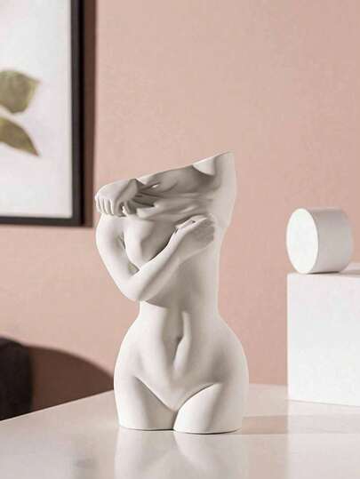 Resin Human Body Art Hydroponics Home, Bedroom, Desk, Cabinet, Dried Flowers, Bloemen Arrangements Birthday Graduation Home Vase Room Flower Glass view 4