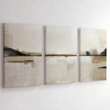 3pcs Unframed Abstract Art Prints Set, Modern Neutral Abstract Gallery Wall Art Set, 3 Scandinavian Prints Simpe Abstract Art Nordic Abstract Posters, Modern Abstract Art Canvas Wall Decoration Gifts Birthday Graduation