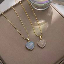 Fashion Moonstone Necklace For Cartoon Princess Love Girl Necklace Novelty Jewelry - Pink - View 5
