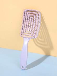 Set de 2/1 pieza Cepillo de pelo Salvavidas para cabello rizado, Peine de masaje para cabello largo de diseño hueco para uso doméstico, Cepillo de pelo, Peine, Herramientas para el cabello, Productos y accesorios esenciales para el cabello para salón, peluquería y viaje