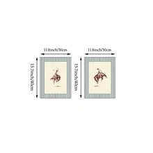 1/2 件复古条纹牛仔竞技壁画西部牛仔帆布印刷画复古骏马海报乡村中世纪现代装饰卧室、客厅或办公室装饰礼物，无框 - 彩色 - 查看 17
