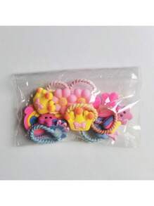10pcs Floral Hair Accessories, Cute Hair Ties, Summer Hair Scrunchies, Safe For Hair - Colorful 8-Petal Flowers, 10 Sets; Large Bow Design, 10 Sets Ponytail Holder Hair Elastic Hair Rope