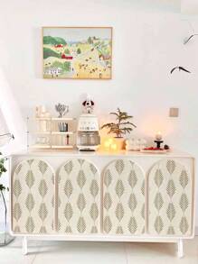 Home Decoration Wallpaper Home Furniture Renovation Stickers PVC Waterproof Flower Bedroom Wallpaper, Flower Leaf Peel And Stick Wallpaper Stickers For Furniture Covering