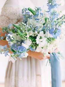 1/2 rollos 6 yardas de cinta de gasa con borlas hecha a mano, Set de cintas de 3,81 cm x 7 yardas para invitaciones de boda, ramos de novia, envoltura de regalos, manualidades DIY